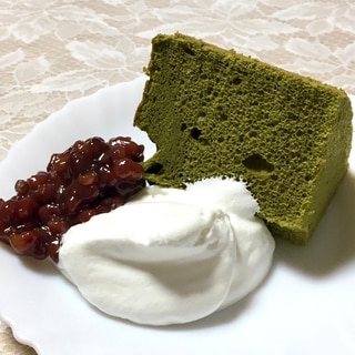 しっとりふわふわ★抹茶シフォンケーキ